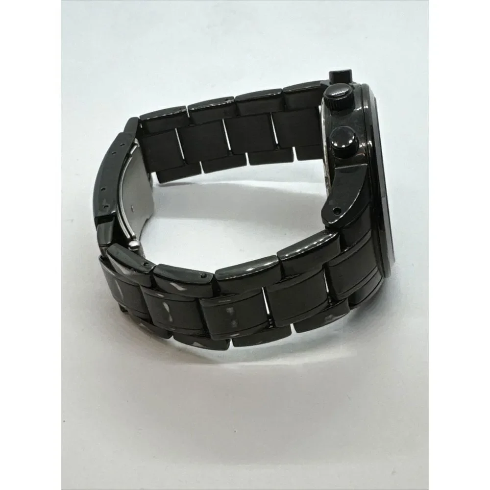 Fossil Small Flyn BQ1743 Men's Black Stainless Steel Analog Dial Watch JNA359